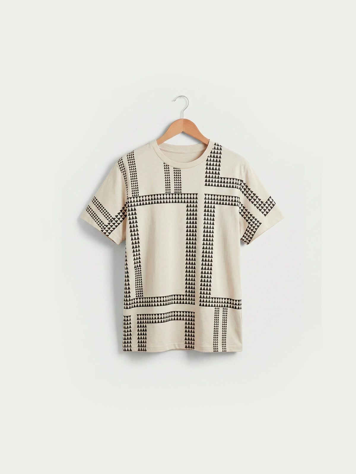 Cream Houndstooth Grid