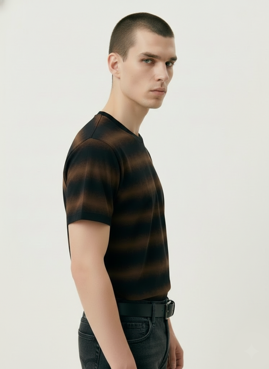 Distressed Brown Stripes