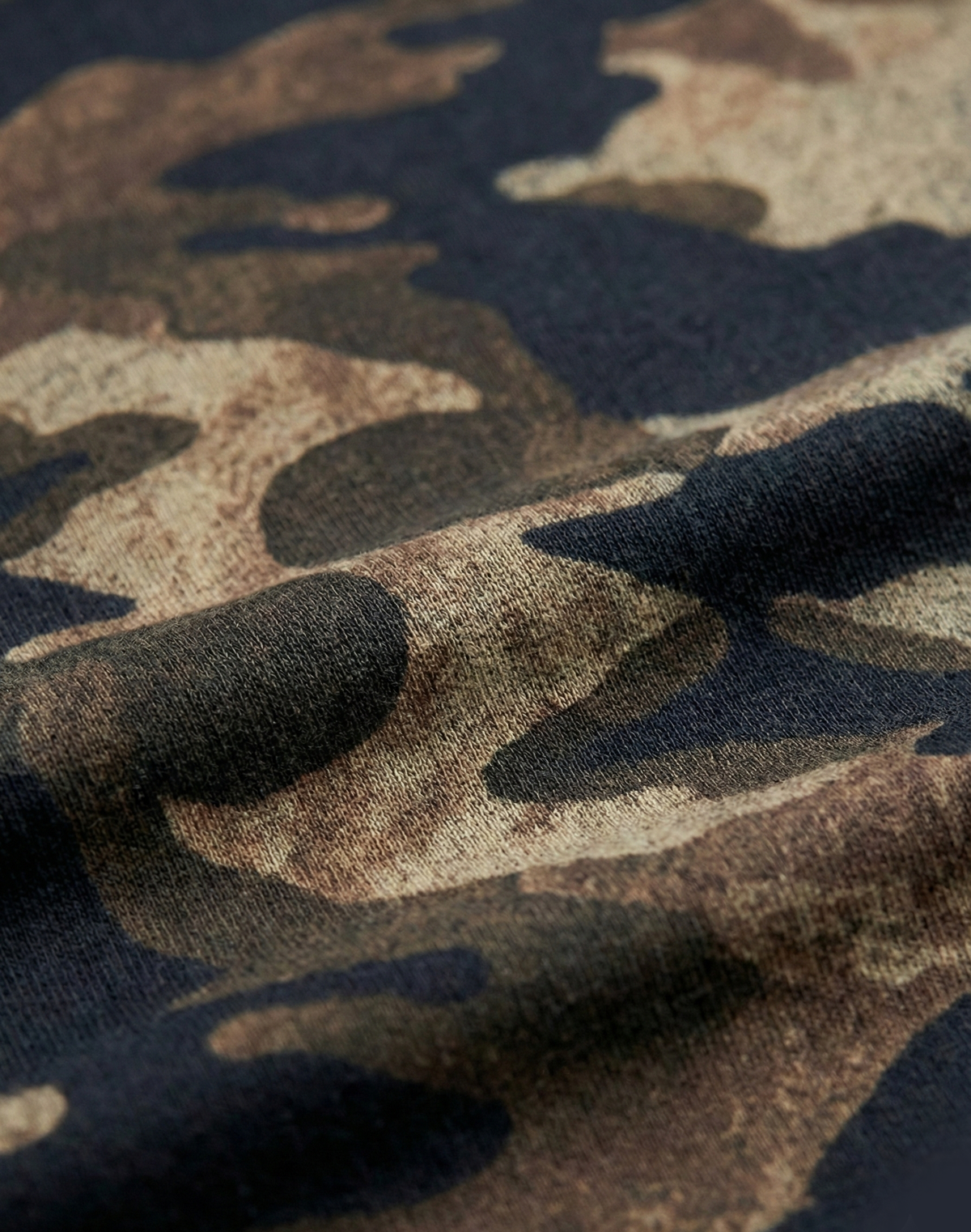 Distressed Camouflage T-Shirt