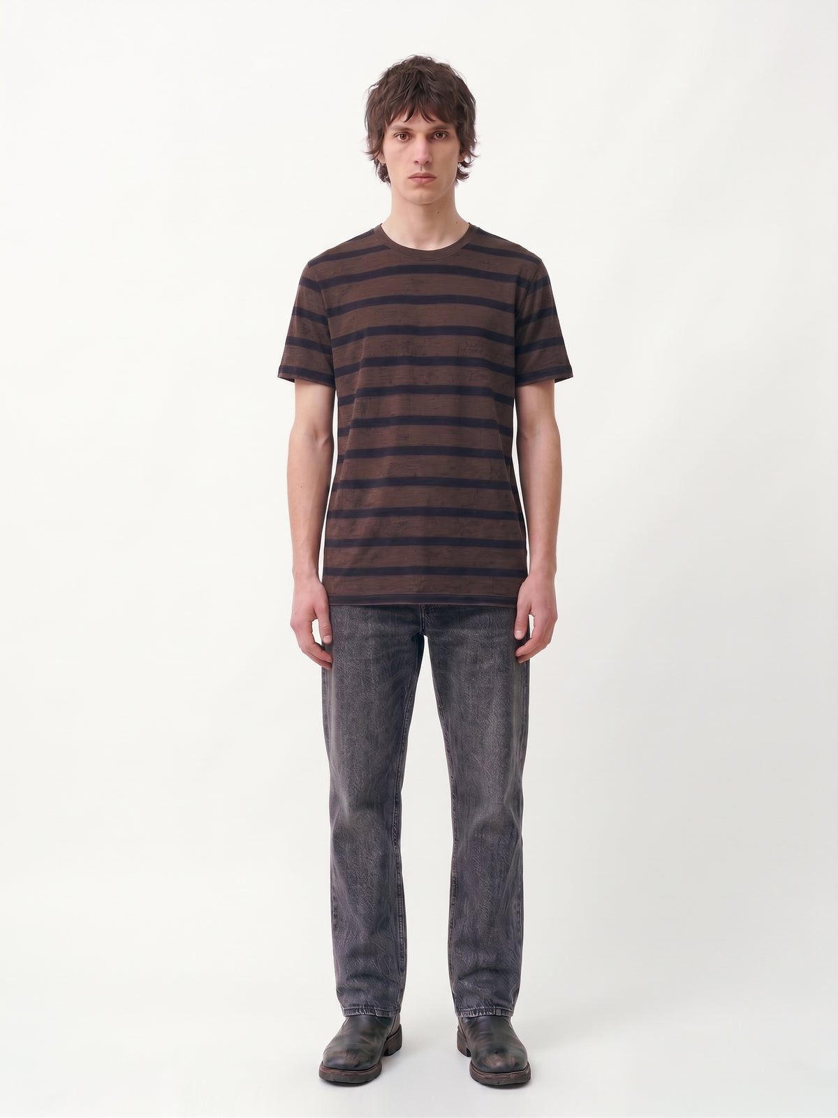 REPEAT STUDY — BROWN / BLACK T-Shirt