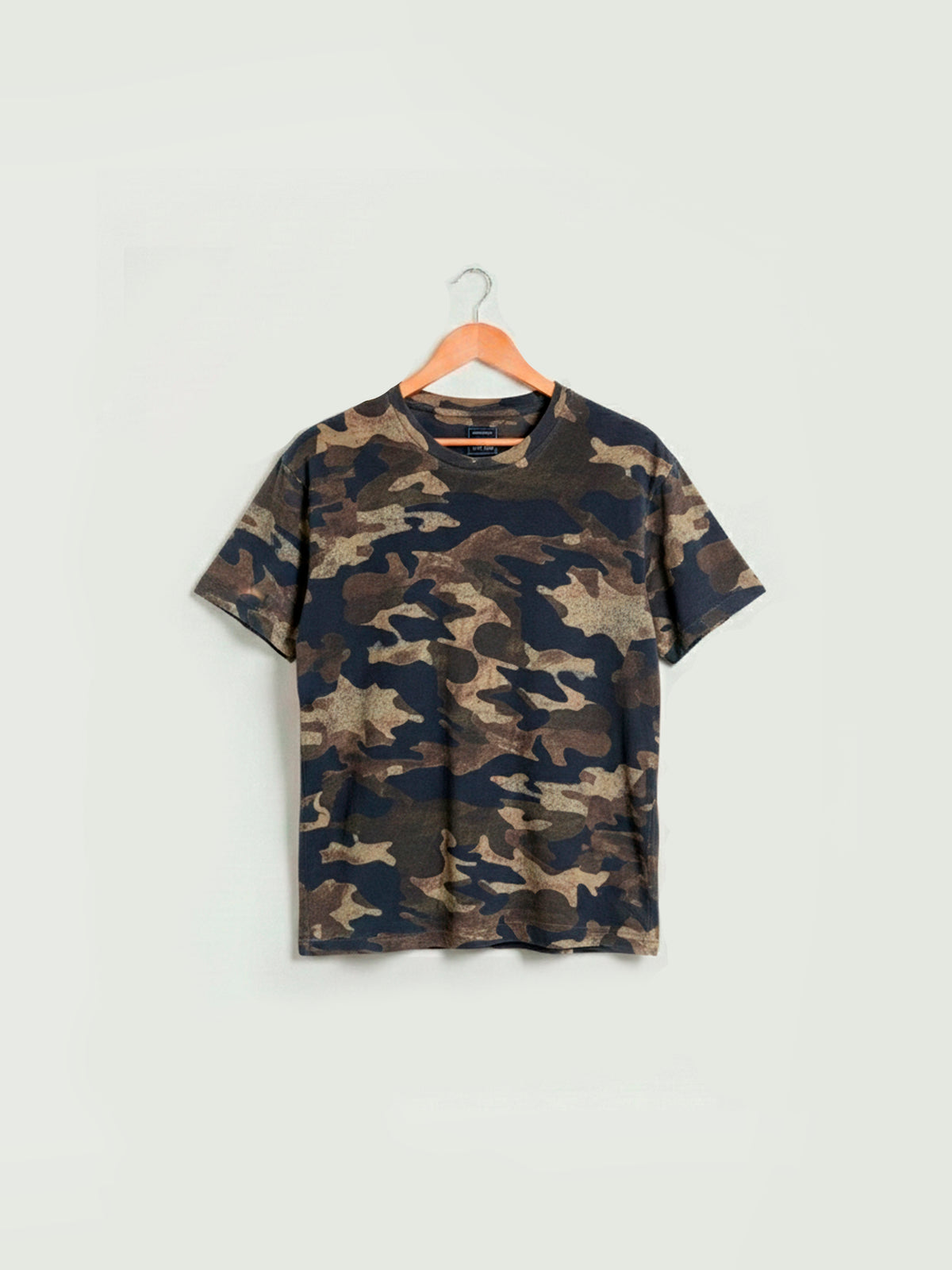Distressed Camouflage T-Shirt
