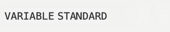 VARIABLE STANDARD