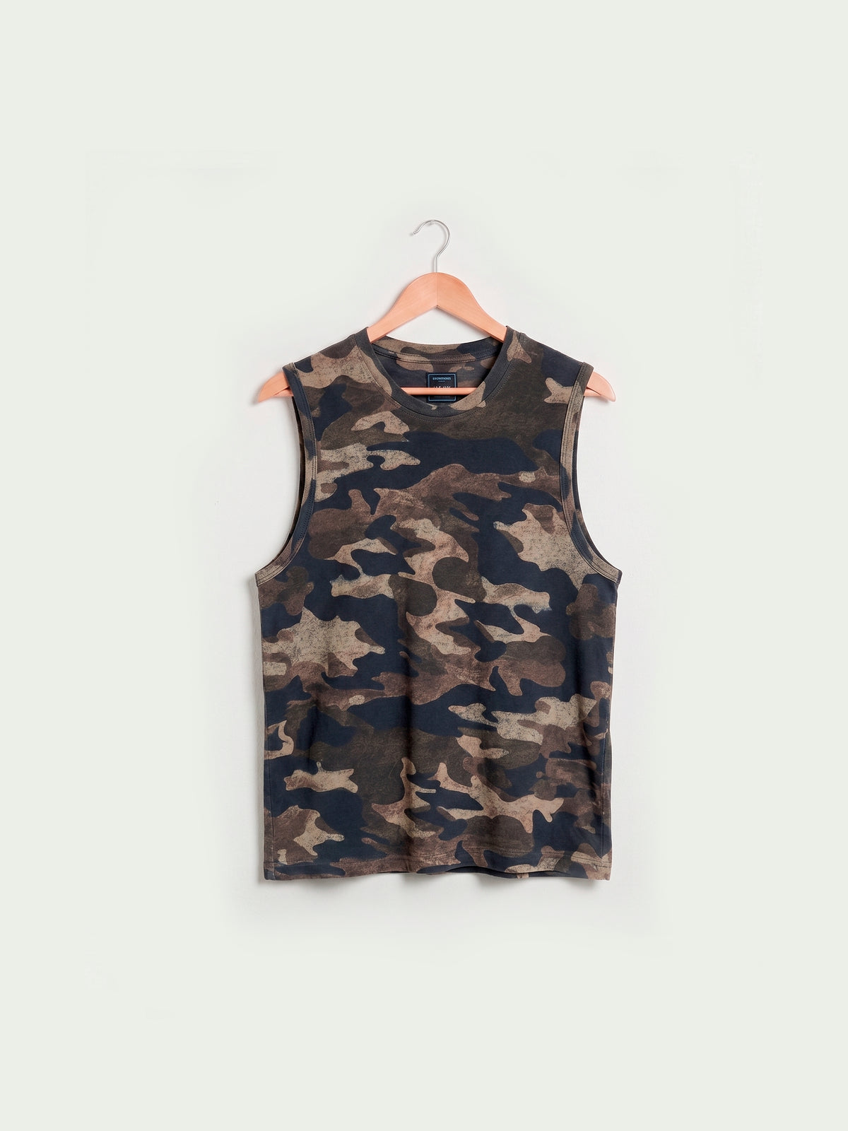 Distressed Camouflage T-Shirt