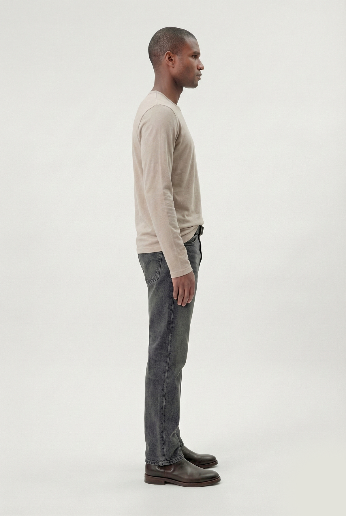 Pigment-Dyed Tan Long Sleeve