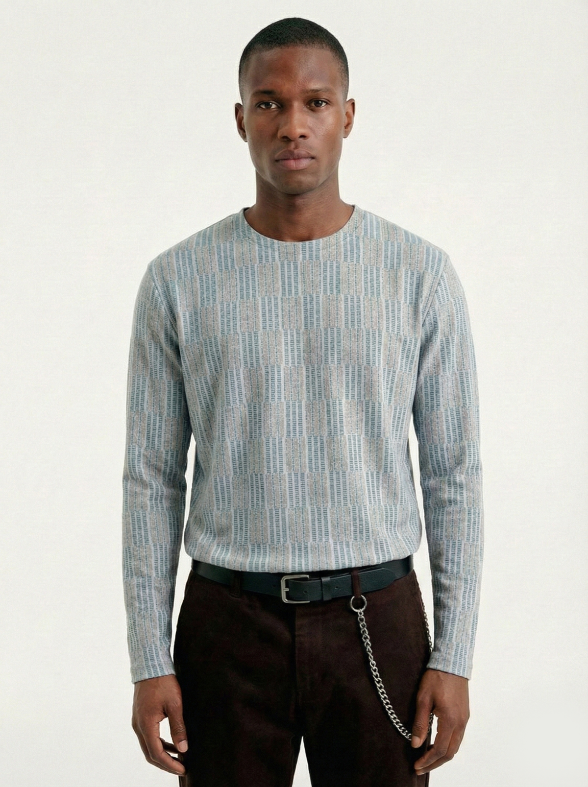 Geometric Motif Long Sleeve
