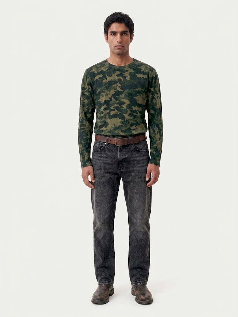 Distressed Camouflage - Long Sleeve